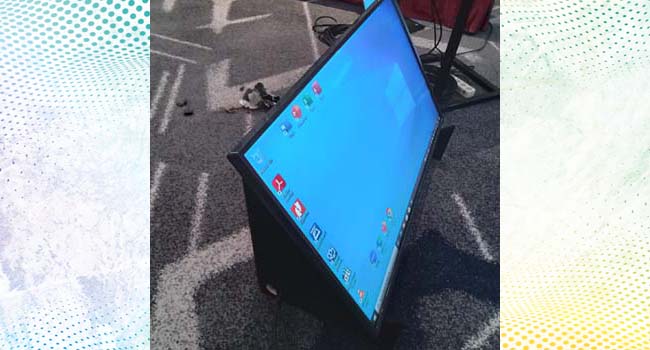 rental tv matador prompter surabaya